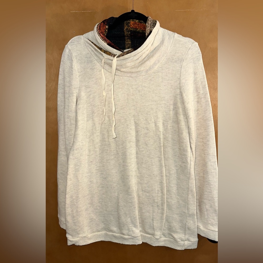 Boutique Double Cowl Hood Sweatshirt Hoodie Pullover